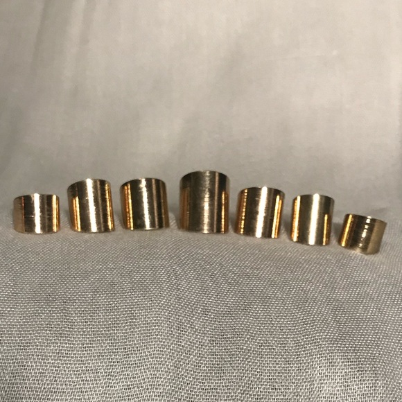 Gold Stackable Rings Set - Picture 5 of 6